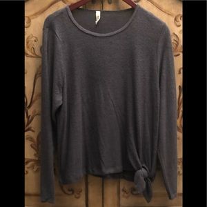 Rewash Brand Women’s Grey Heather Long Sleeve Top